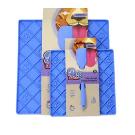 Big Licks Mat With Serving Spoon - Blue