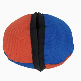 Rabbit Skin Pocket Bungee Squeaker - Purple Pattern