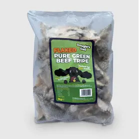 Dougies Flaked Pure Green Beef Tripe 1kg 