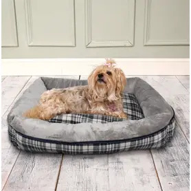 Dream Paws Check Sofa Bed Medium