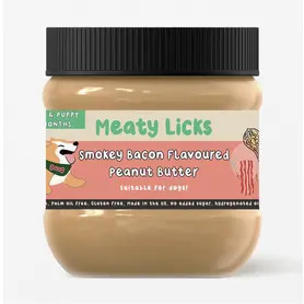 Smokey Bacon Flavoured Peanut Butter Jar For Dogs 350g