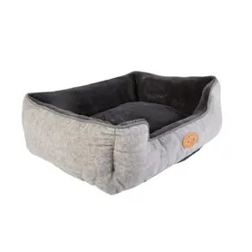 Banbury & Co Herringbone Square Bed Faux Medium