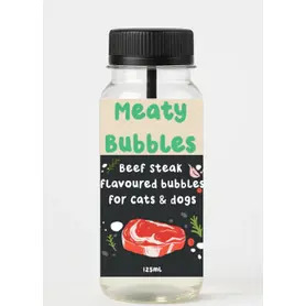 Meaty Bubbles Beef Steak Bubbles 125ml