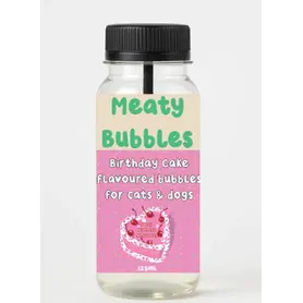 Meaty Bubbles Birthday Cakes Bubbles 125ml