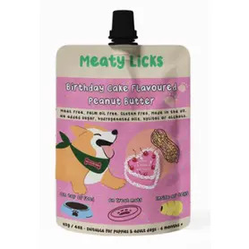 Birthday Cake Peanut Butter Pouch For Dogs 113g