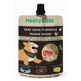 Beef Steak Peanut Butter Pouch For Dogs 113g