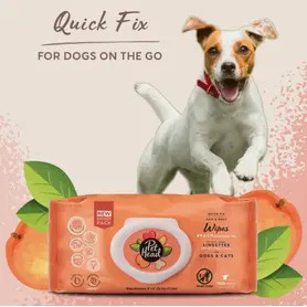 Pet Head Quick Fix Paw and Body Peach Wipes