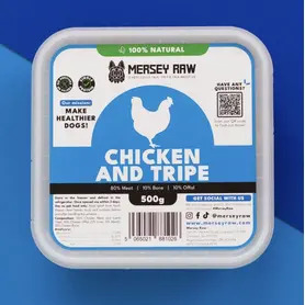 Mersey Raw 80:10:10 - Chicken & Tripe 