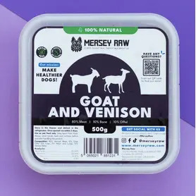 Mersey Raw - Goat & Venison (80:10:10)