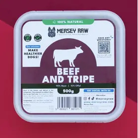 Mersey Raw 90:10 - Beef & Tripe 500g