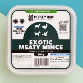 Mersey Raw - Exotic Meaty Mince (80:10:10)