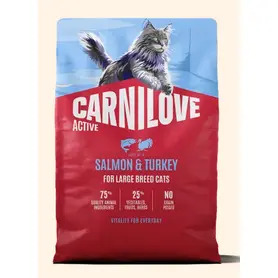 Carnilove Active Salmon & Turkey Large Breed Adult Cat 6kg