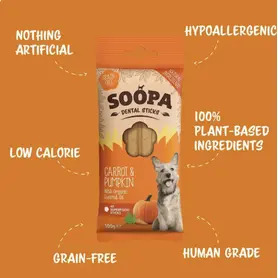 Soopa Carrot & Pumpkin Dental Sticks 100g