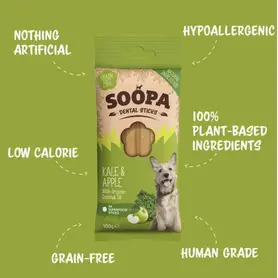 Soopa Kale & Apple Dental Sticks 100g