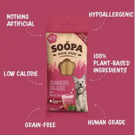 Soopa Strawberry Dog-Quiri Healthy Bites 50g