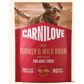 Carnilove Dog Pouch - Turkey & Wild Boar 300g