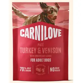 Carnilove Dog Pouch - Turkey & Venison 300g