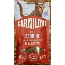 Carnilove Cat Treats - Sardine with Strawberries 50g
