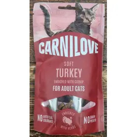 Carnilove Cat Treats - Turkey & Catnip 50g