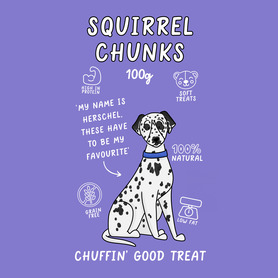 Just 'Ere Fot Treats - Squirrel & Turmeric Chunks 100g