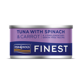 Fish4Dogs Finest Tuna with Spinach & Carrot 85g