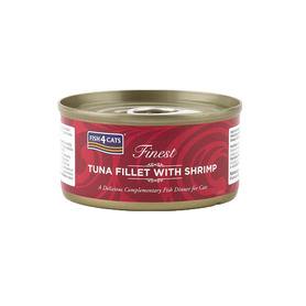 Fish4Cats Finest Tuna Fillet with Shrimp 70g