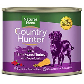 Natures Menu Country Hunter Tin - Farm Reared Turkey with Superfoods 