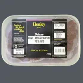 Henley Raw Goat, Lamb & Pumpkin 500g