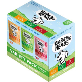 Barking Heads - Wet Dog Food - Variety Pack 6 x 300g