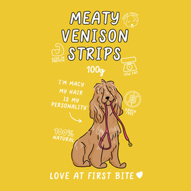 Just 'Ere Fot Treats - Meaty Venison Strips - 100g