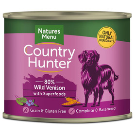 Natures Menu Country Hunter Tins 600g - Wild Venison
