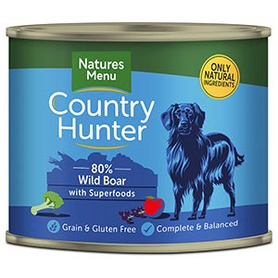 Natures Menu Country Hunter Tins - Wild Boar with Superfoods