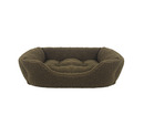 Green Pile Fleece Square Bed
