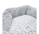 Grey Luxury Fleece Lined Plush Bed