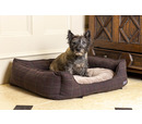 House of Paws Berry Tweed  Plush Rectangle Bed