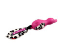 GiGwi Duck 'Push To Mute' with Plush Tail Pink