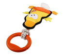 GiGwi Iron Grip Duck Plush Tug Toy with TPR Handle