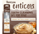 TropiClean Enticers Teeth Cleaning Gel for Dogs - Peanut Butter and Honey Flavor 59ml