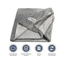 PetFusion - Premium Blanket Grey Reversible Micro Plush - Medium 112x86cm
