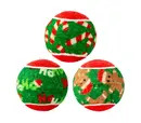 KONG Holiday SqueakAir Balls 6pk Small 2025