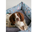 Joules Rainbow Dog Box Bed 