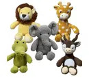 Hem&Boo Plush Dog Toys - Safari