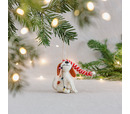 Dog With Fairy Lights Felt Decoration