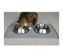 PetFusion Premium Brushed Anti-tip Small Dog & Cat Bowls. Set of 2