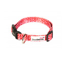 Doodlebone Originals Pattern Dog Collar - Ruby Leopard 1-2