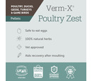 Verm-X Poultry Zest Pellets for Poultry, Ducks, Geese, Turkeys & Game Birds 500g