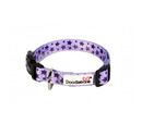 Doodlebone Originals Pattern Dog Collar - Violet Stars 1-2